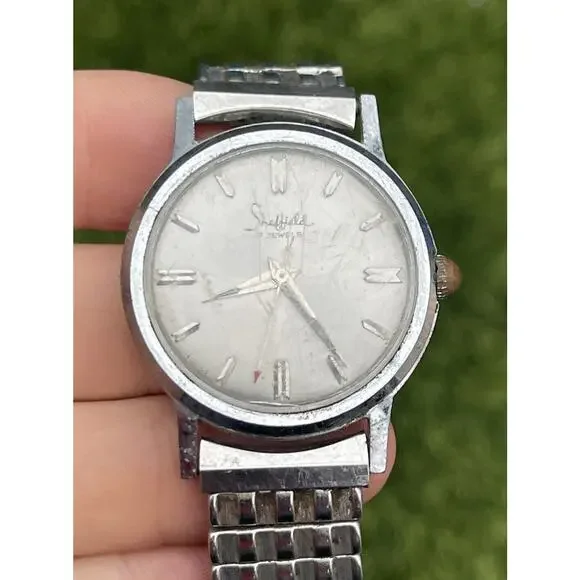 Vintage Sheffield 17 Jewel Mechanical Dress Watch REPAIR PARTS
